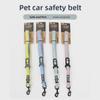 "Pet Car Safety Leash: Dog & Cat Seatbelt Harness for Secure Travel"