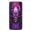 Japan Samurai Oni Mask Phone Case For Samsung Galaxy S26 Ultra S25 Plus S24 FE S23 S22 5G S21 S20 Cover Black Soft