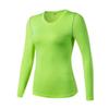 Женская впитывающая дышащая свободная футболка с длинными рукавами для йоги, бега, спортивной одежды, удобная футболка
