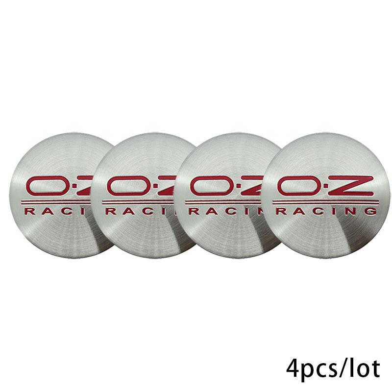 4PCS/LOT 56MM 3D Car Wheel Center Wheel Hub Cap Auto Refit Sticker Decoration Accessories Case For OZ Racing Car Styling