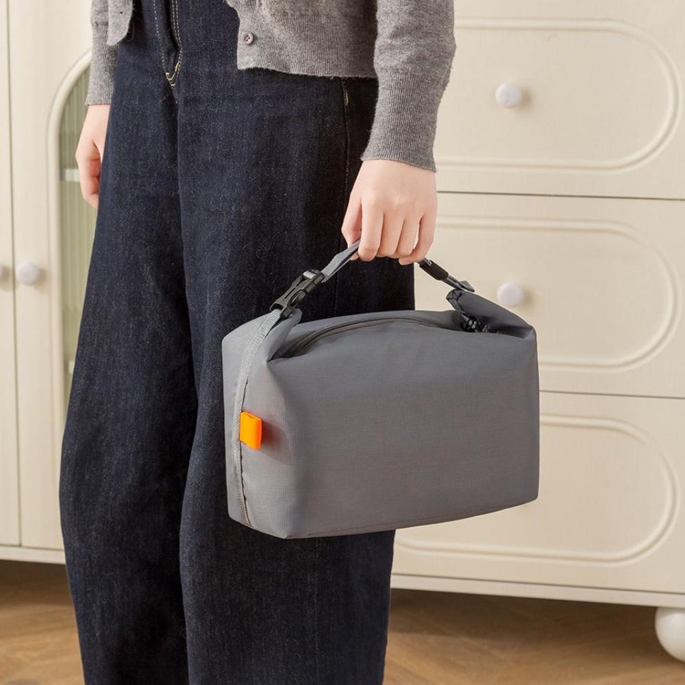Office Worker Insulated Bag Foldable Lunch Handbag Simple Lunch Bag Storage Pouch