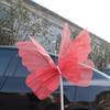 30/50cm Fake Butterfly Outdoor 3D Silk Yarn Butterfly  Wedding Party Decoration