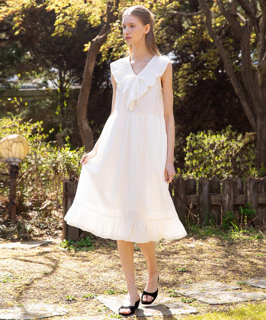 J Mark New York Sleeveless Ruffle Dress_2Color
