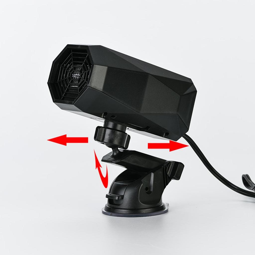 Портативный автомобильный обогреватель 12 В 150 Вт, антизапотеватель с естественным горячим ветром, разъем для прикуривателя