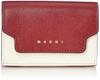 Wallet PFMOW02U23LV520 CHINA PEACH [Marni] Tri-fold Women's RED/SHELL/PALE [item]