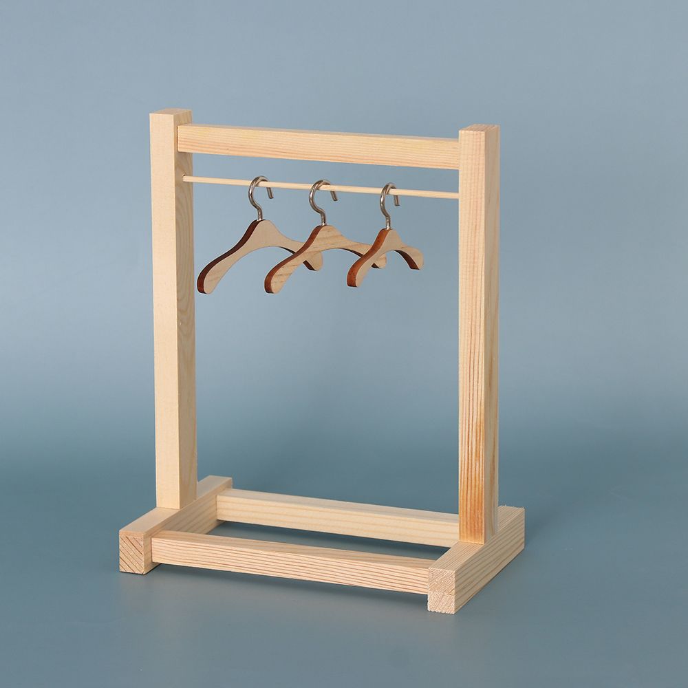 4-30СМ Кукольная Деревянная Вешалка для Одежды Органайзер для Одежды Вешалки для Кукол Сумка Одежда Шарф Держатель Аксессуары для Мягких Игрушек