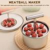 Steel Meatball Maker, 6/12 Balls Manual Meat Tool, Baller Extruded Making Kitchen Too F3V8