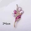 High End Diamond Inlaid Brooch, Women's High-end Feel, Chest Flower, Multifunctional Clothing Accessories