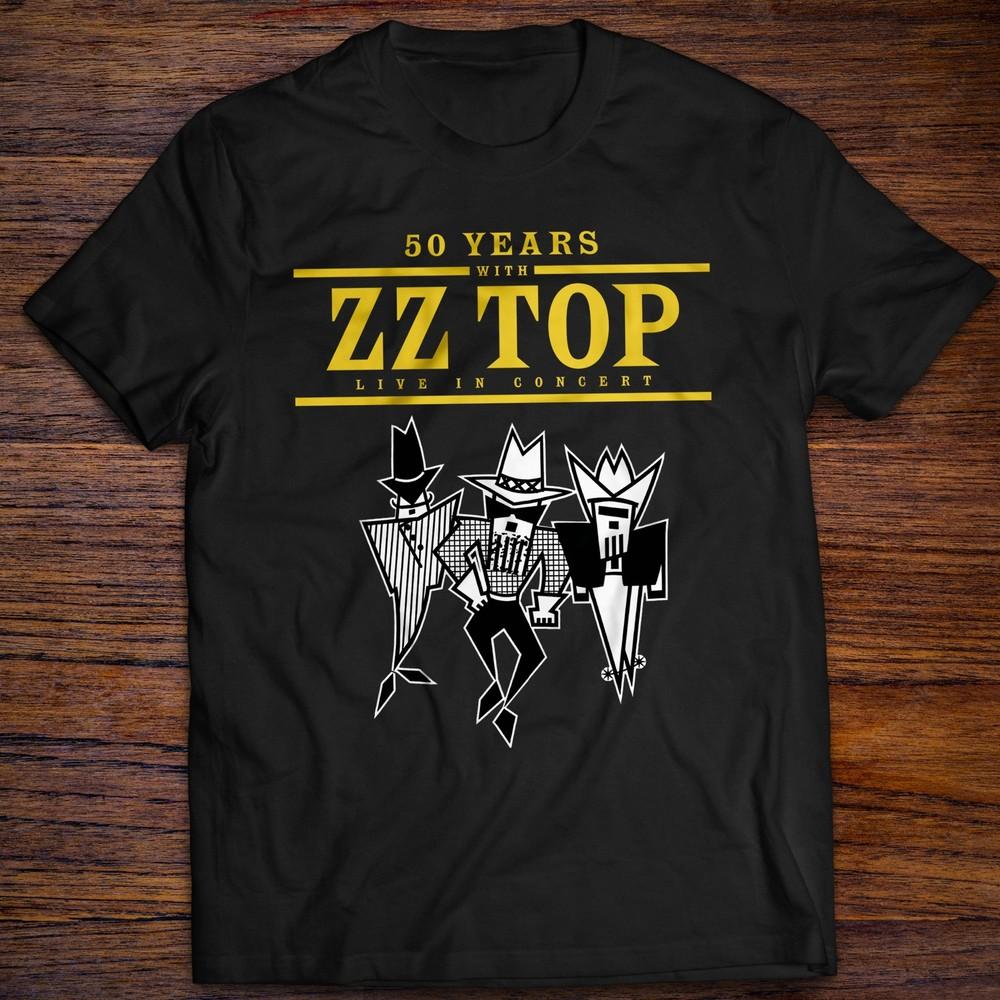 Винтажная Хлопковая Футболка ZZ Top Rock Party Live Concert Music с Антенной Билли Гиббонсом Унисекс