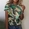 3D Printed Stereoscopic Animal T-Shirt For Women Dragon Phoenix Graphic Tees Summer Casual T Shirts O-Neck Tops Short Sleeves