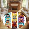 DRAGON BALL Print Round Rug, Washable Floor Carpet, For Entryway Dorm Laundry Room Office Study, Home Decor Birthday Christmas Gift