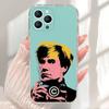 Чехол для телефона A-Andy W-Warhol Art для iPhone 17,16,15,14,13,12,11 Pro,Max,Plus,X,XS,XR,SE4,E Mini Прозрачный Мягкий Чехол
