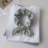 Pastoral Style Cotton Linen Square Scarf Sweet Floral Hairscarf Printed Silk Scarf  Spring Summer