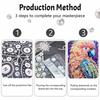 Набор для рисования жемчугом DIY Цветной попугай Безрамная сверкающая картина из бусин Холст Креативный декор для дома Поделка для начинающих