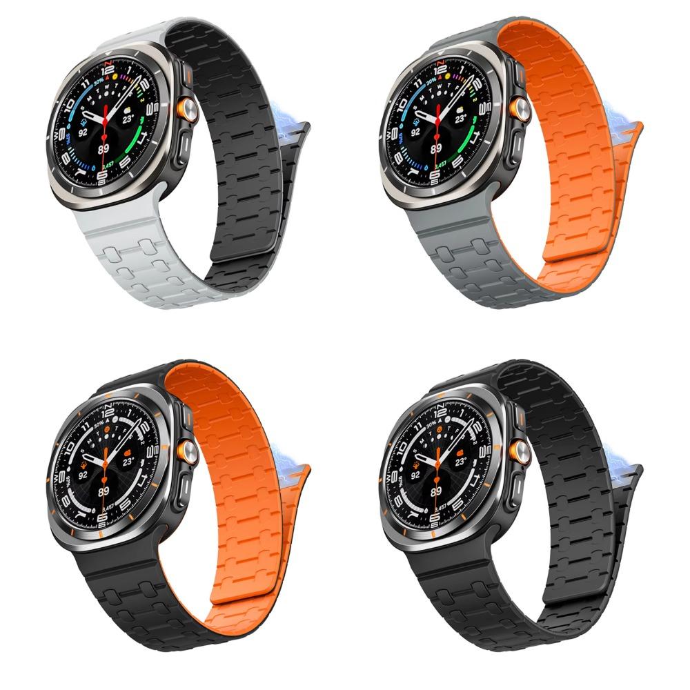 Магнитный петлевой ремешок для Samsung Galaxy Ultra Watch 2025 Силиконовый спортивный ремешок для GALAXY ultra 7 WATCH 47MM Мужской Браслет без зазоров