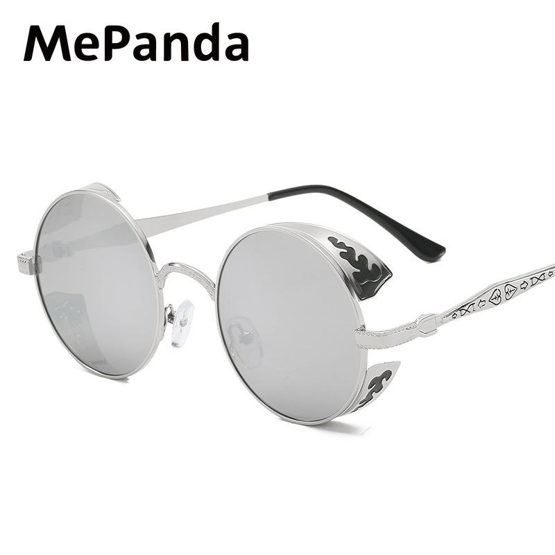 MePanda Unisex Round Dot Paint Vapor Punk Retro UV Resistant sunglasses,UV400