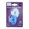 Philips Philips Avent Soothie Pacifier Pacifier Silicone for Months 2 Pack Blue Light 3-18 (Sky & Blue)