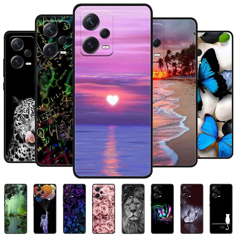 Чехол для Xiaomi Redmi Note 12 Pro 5G, Мягкий силикон, Ударопрочный ТПУ, Funda для Redmi Note 12 Pro 5G NFC, Защитный Capa