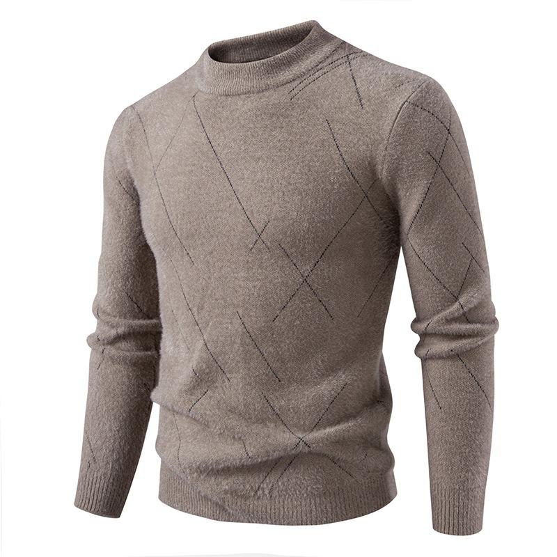 Men S Slim Fit Long Sleeve Crew Neck Knit Sweater