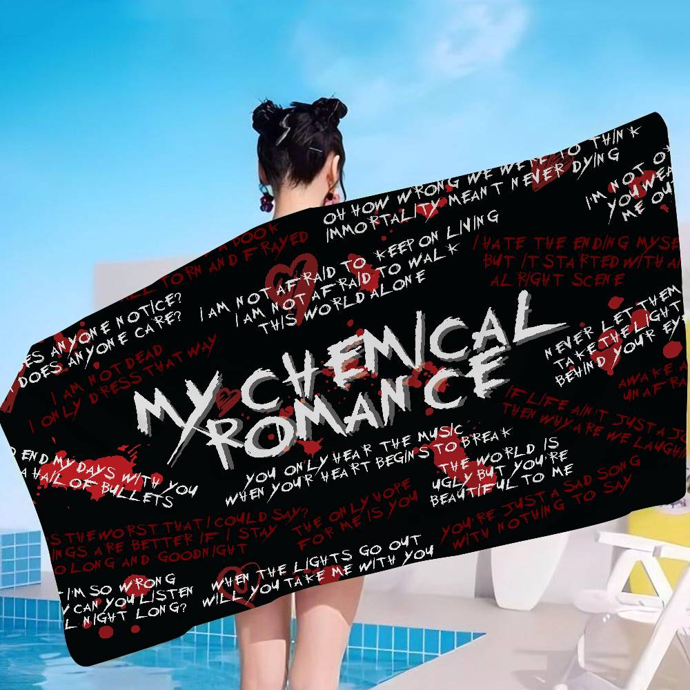 Классическое полотенце M-My C-Chemical R-Romance из микрофибры с принтом для пляжа, скалолазания, йоги, плавания, бега, впитывающее