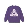Palace Slub Logo Crew Neck Sweatshirt Unisex Tops Purple P21CS071