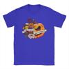 Halloween Pumpkin Men's T Shirts  Vintage Tees Short Sleeve Round Neck T-Shirt 100% Cotton Printed Tops