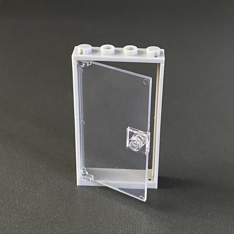 Применимый строительный блок Мелкозернистый строительный блок Строительные аксессуары 60616 Стекло 60596 1X4X6 Дверная рама 6064030