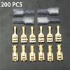 200PCS Set Female Spade Cable  Durable Crimp Terminal Butt Connector Electrical Insulated Wire