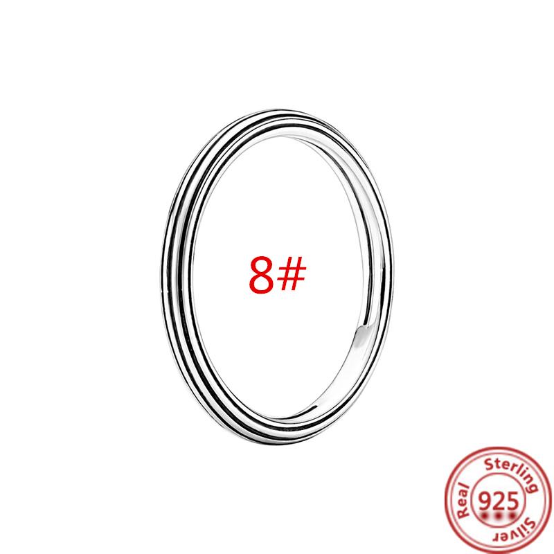 Кольцо Me из стерлингового серебра 925 пробы с круглым разъемом, двойной браслет, подходит для оригинального браслета-цепочки Me Link, ювелирные изделия