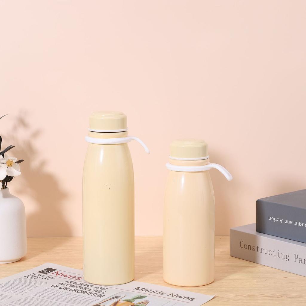 350/450ml New High-value Portable Sports Water Cup Milk Water Bottle Macaron 304 Stainless Steel Insulated Bottle Gift Water Cup