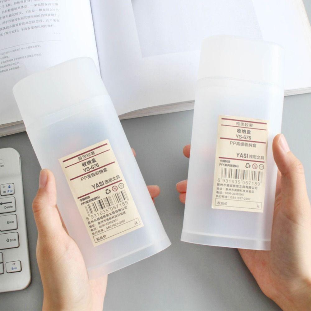 Detachable Pen Holder Translucent Makeup Brush Box Multifunctional Student Stationery  Desktop