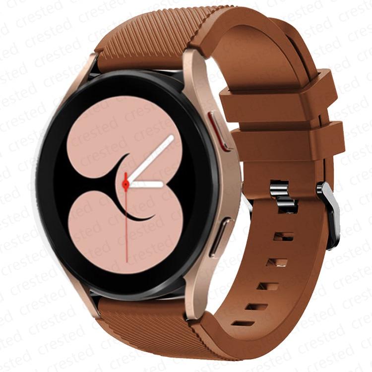 20 мм 22 мм ремешок для Samsung Galaxy Watch 4/Classic/46 мм/42 мм/active 2 Gear s3/S2 силиконовый браслет Huawei GT/2/GT2/3 Pro ремешок