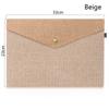 Students Simple Elegant Canvas Felt File Briefcase Document Bag Paper Holder File Folder