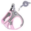 Story One Dog Harness Leash 1.5m Set Anti-Aggressor Pet A-DC006, Pink, 1 Piece