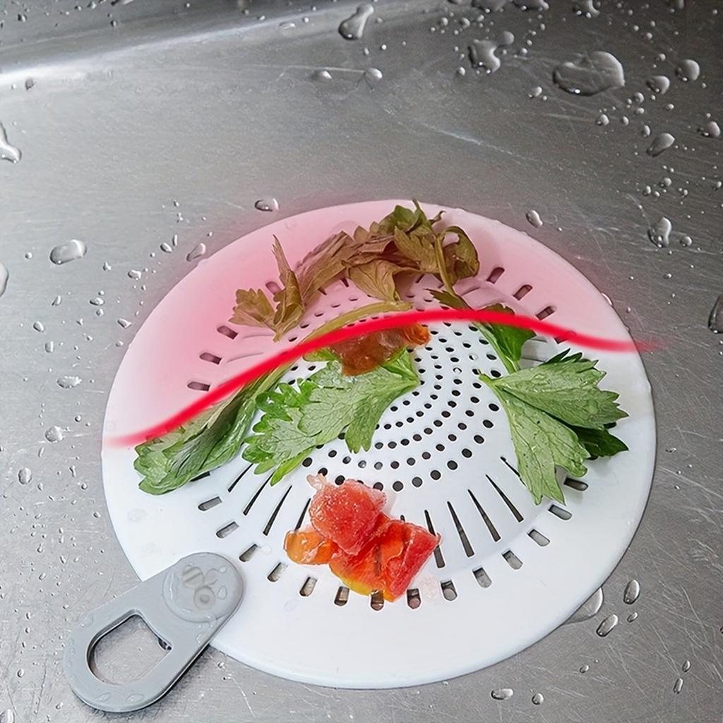 Kitchen Sink Strainer Mesh Drain Cover for Bathroom Wash Basin and Utility Sinks Anti Clog Filter with Easy Lift Handle