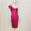 2023 Summer One-Shoulder Ruffle Bandage Dress - Sexy Slim Party Wear