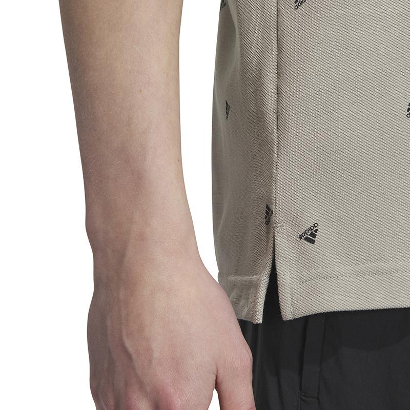 Adidas Polo Shirts Men's Gray Polo Collar Moderate Straight Fit IA8153