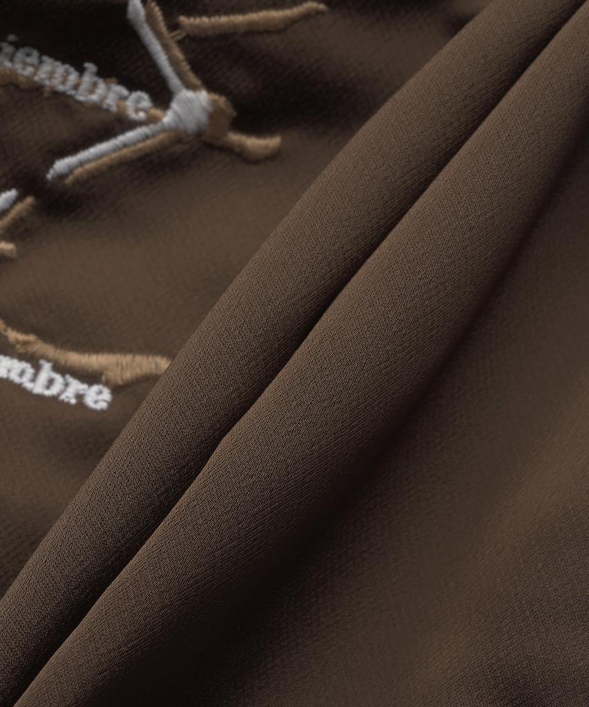 Lude Crepe Satin Souvenir Jacket - Brown:Cream / Rhpf23Ja021536761676