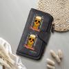 Cool Beer Skull Print Long Wallet Leisure PU Leather Card Holder Fashion Daily Carry Purse
