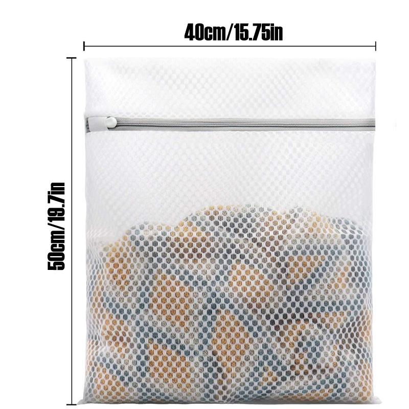 3 Heavy-Duty Honeycomb Laundry Bags for Delicate Clothes, 12 X 16 Inches, 8 X 12 Inches, and 16 X 20 Inches