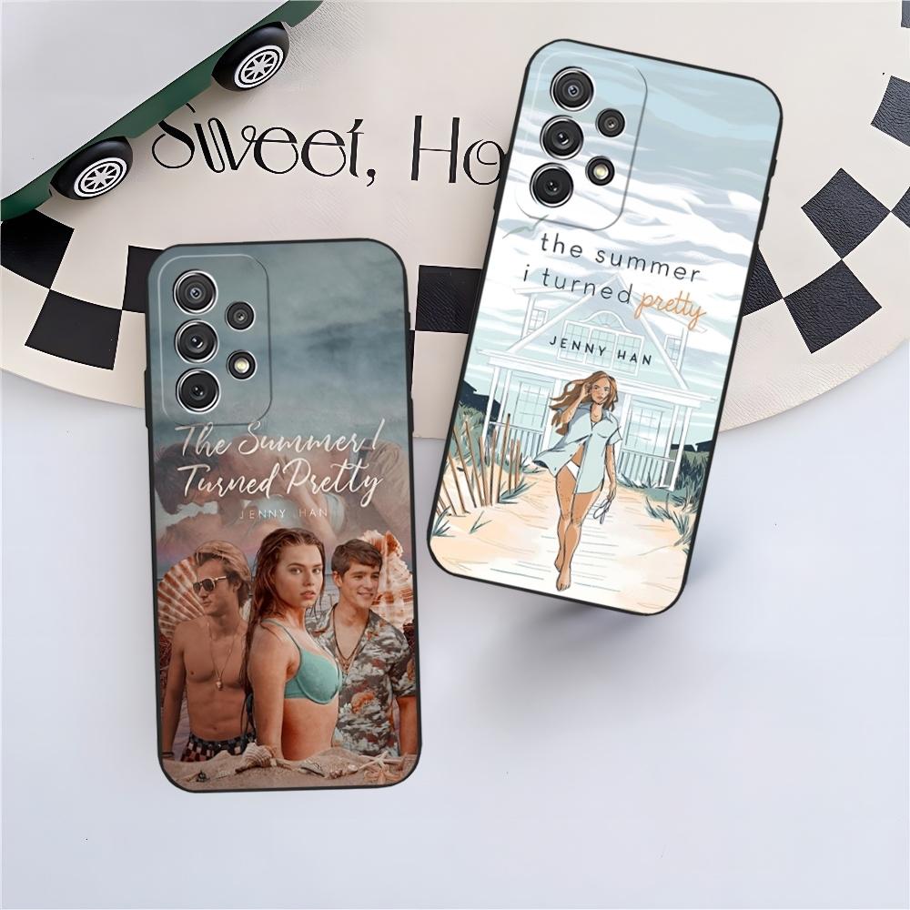 Чехол для телефона «Лето, когда я стала красивой» для Sumsung Galaxy S24 S23 S22 S21 S20 A24 A34 N20 M54 A54 A53 Fe Plus Ultra Черный Мягкий Co