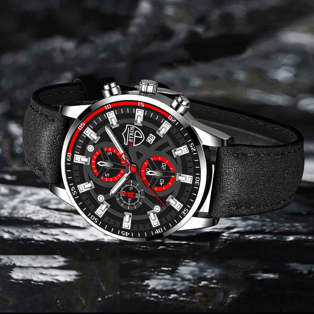 Men's Watch Belt Watch Calendar Watch Men's Fashion Watch Quartz Watch Men's Student Watch