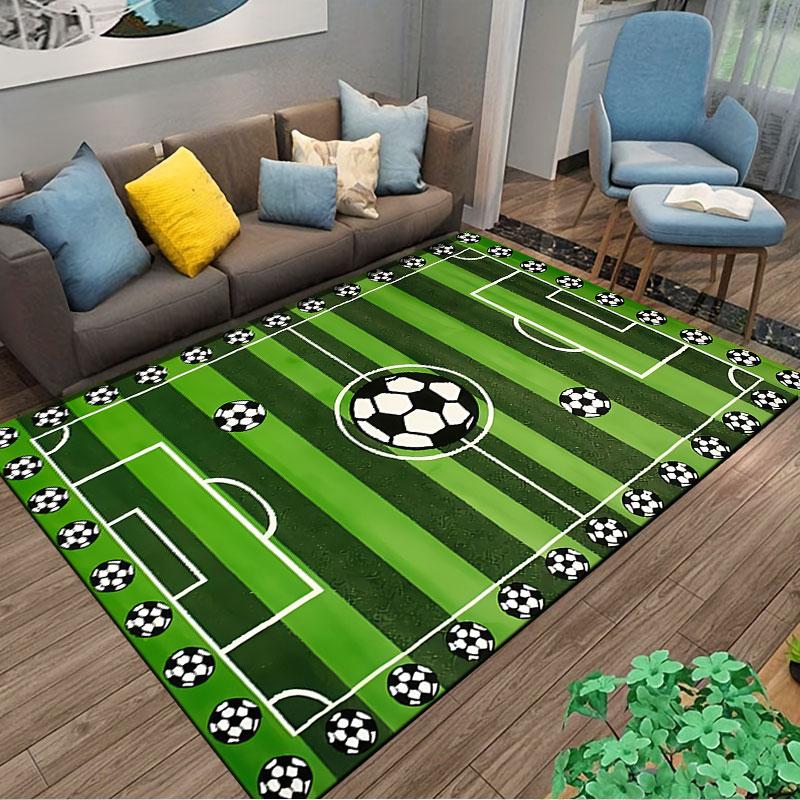 Soccer Field Carpet Design suitable as a non-slip mat for the living room or bedroom sofa