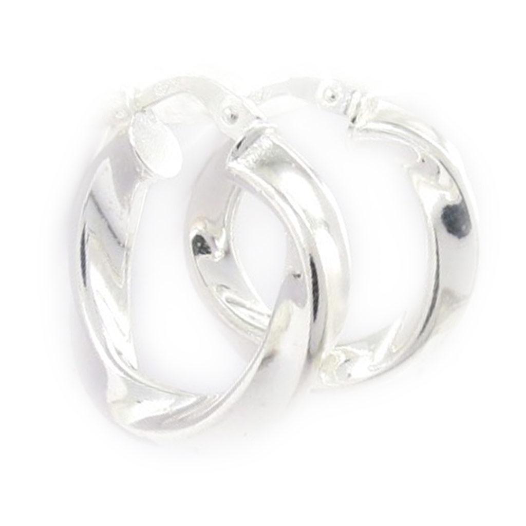 Les Trésors De Lily [J9591] - Серебряные серьги-кольца «Хореография» (родиевое покрытие) - 19 мм 3 мм