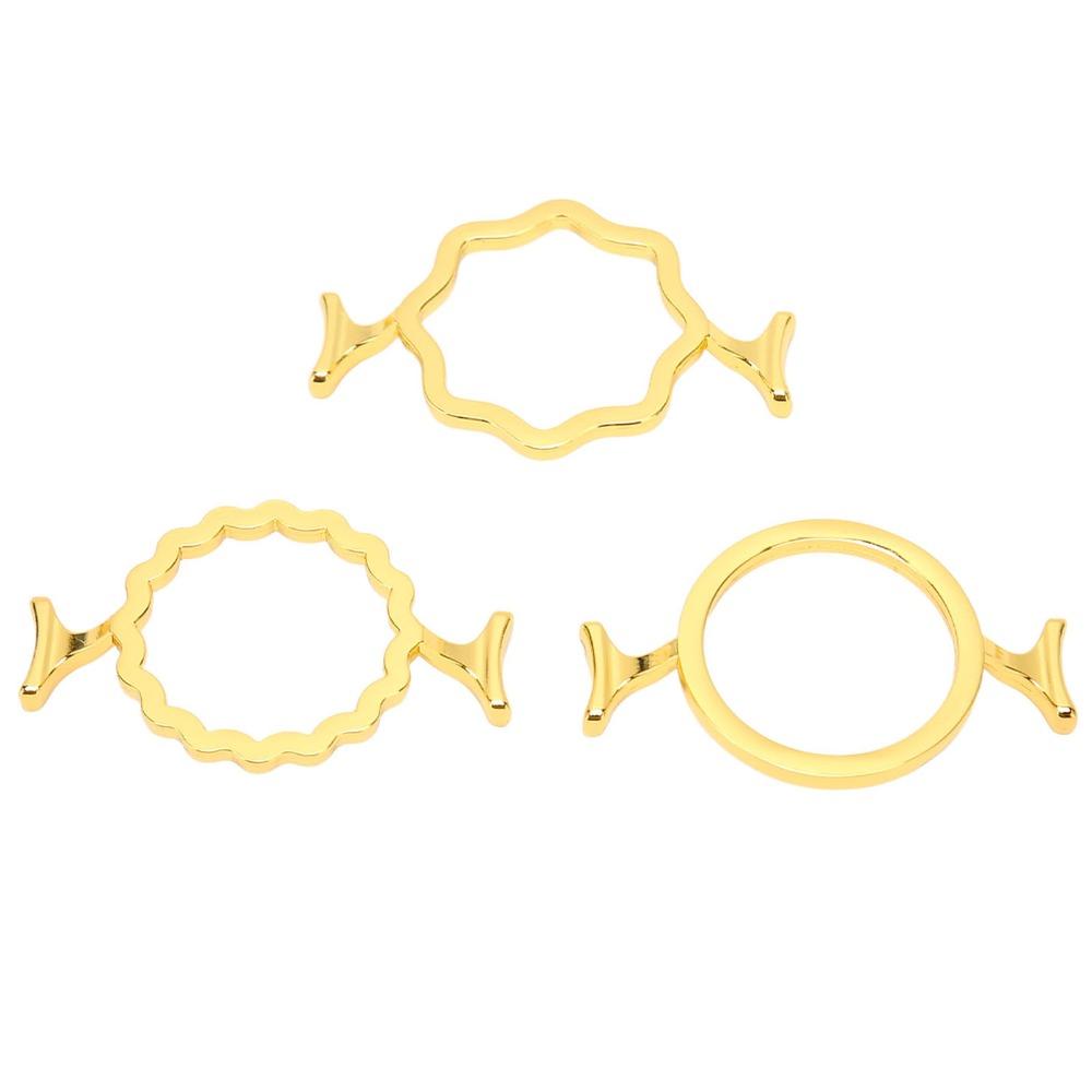 3Pcs 3 Shapes Wax Seal Molds for 2.5cm/0.98in Stamp Wax Seal Stamp Mold Invitations