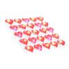 25pcs Heart Shaped Cute LED Christmas Brooches Pin Badge for DIY Craft Clothing Decor Party Favors