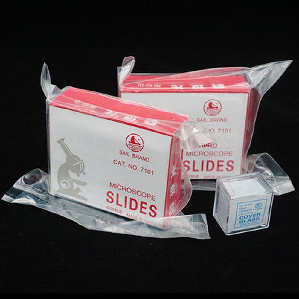 Прозрачные слайды для покровного стекла для образцов Оптический микроскоп Микроскопные слайды Стеклянные покровные стекла