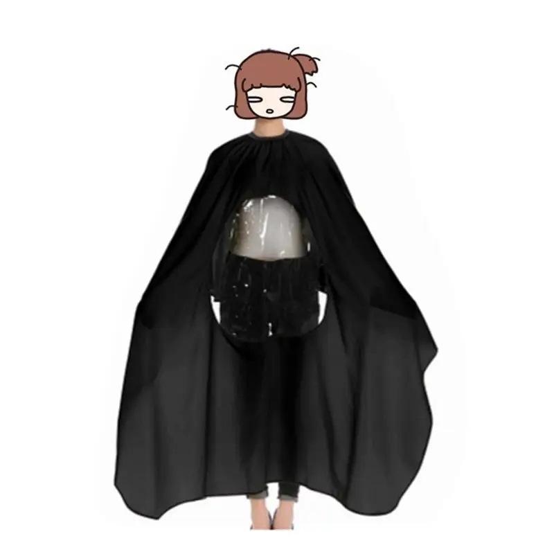 Новый парикмахерский плащ для стрижки волос профессиональный парикмахерский тканевый халат парикмахера черный водонепроницаемый парикмахерский фартук накидки для стрижки