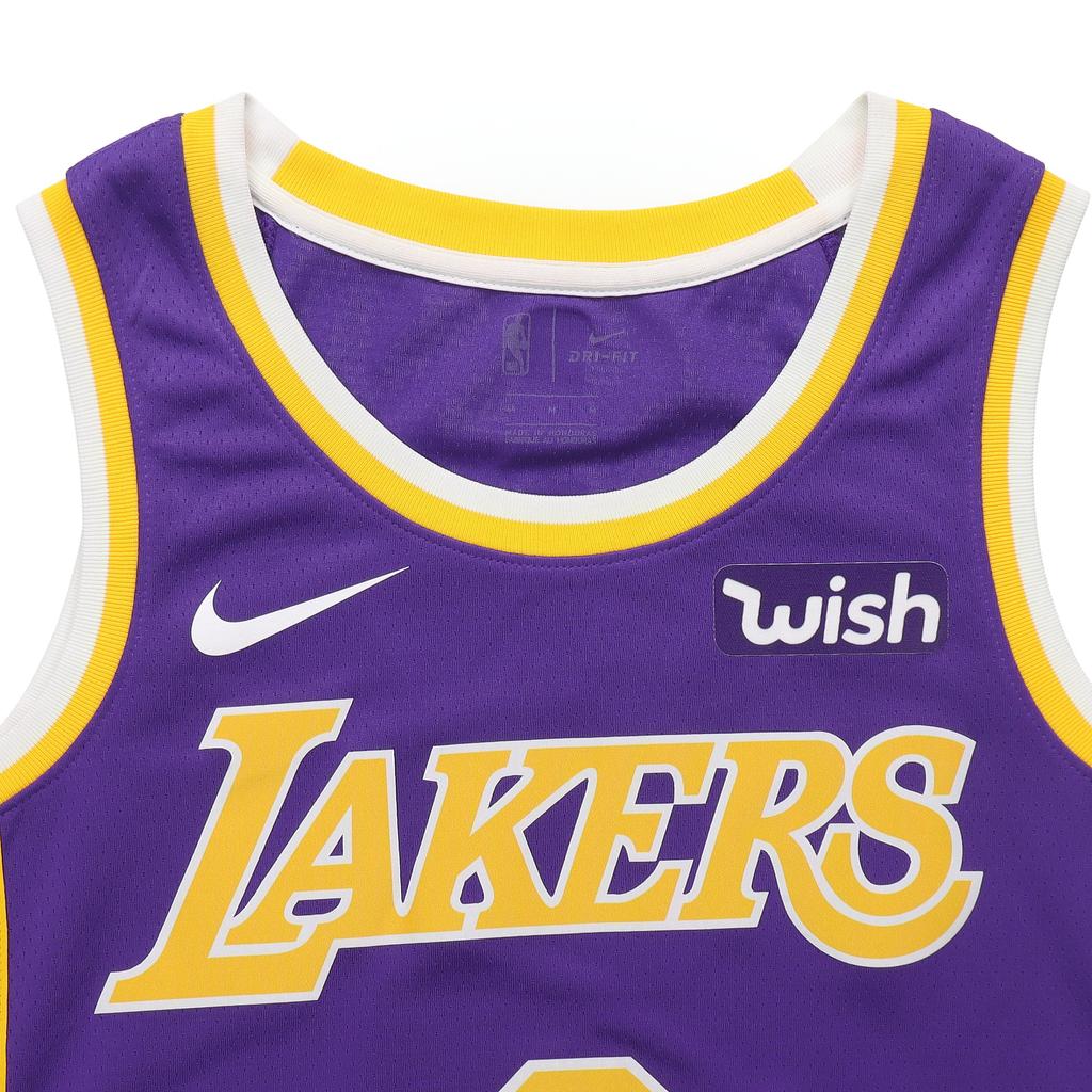 Nike NBA Basketball Jersey Los Angeles Lakers City Edition Fan Version Men Tops Purple AA7097-512