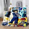 Japanese portable Dragon Cartoon Ball flannelette lightweight thin sheet sofa cover family office casual warm throw blanket.